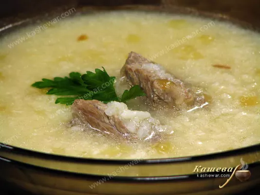 Рисовий суп з яловичиною та жовтком (Брндзі апур) – рецепт з фото, вірменська кухня