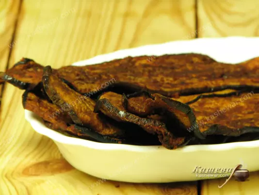 Eggplant chips - recipe with photo, dishes for raw foodists