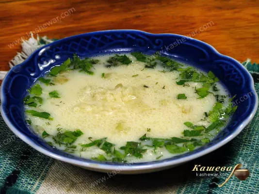 Рисовий суп з яєчною заправкою (Чулумбур апур) – рецепт з фото, вірменська кухня