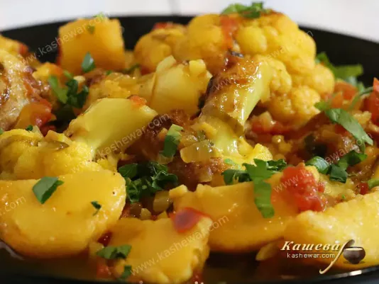 Цвітна капуста з картоплею – рецепт з фото, індійська кухня