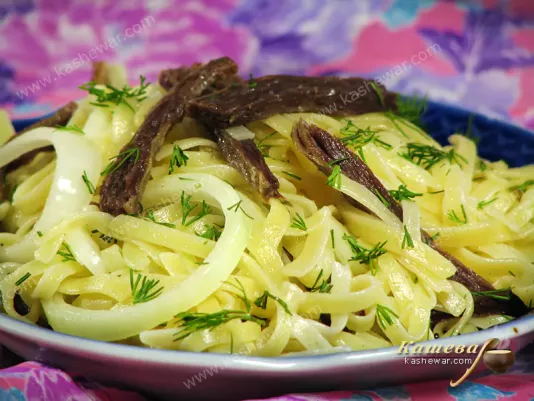 Домашня локшина з м'ясом (Нарин) – рецепт з фото, узбецька кухня