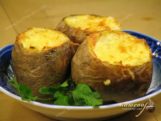 Печена фарширована картопля – рецепт з фото, молдавська кухня