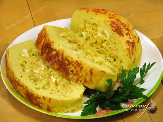 Картопляний рулет з макаронами – рецепт з фото, молдавська кухня
