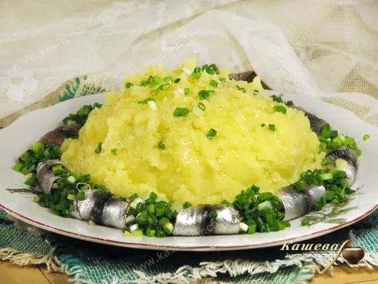 Sprat and mashed potatoes - recipe with photo, main course