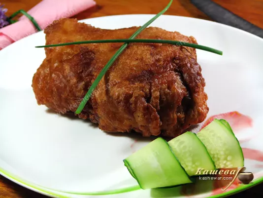 Deep-fried chicken - recipe with photo, American dish