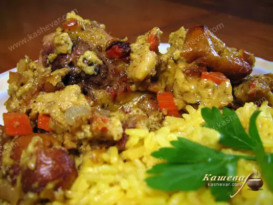 Курка, запечена в молочному соусі – рецепт з фото, індійська кухня