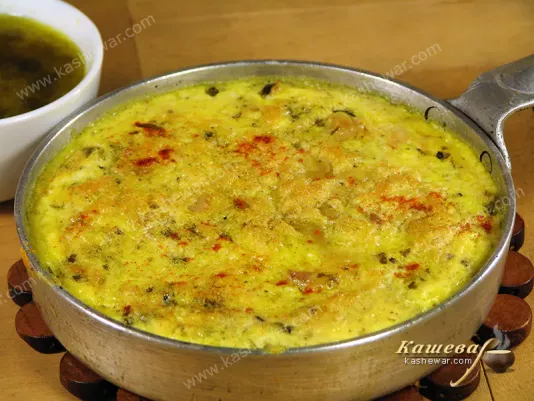Baked chicken and eggs - recipe with photo, Moroccan cuisine