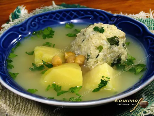 Нутовий суп з рибними кульками – рецепт з фото, азербайджанська кухня