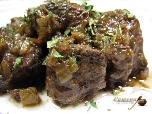 Печінка тушкована з розмарином (Тжвжик) – рецепт з фото, вірменська кухня