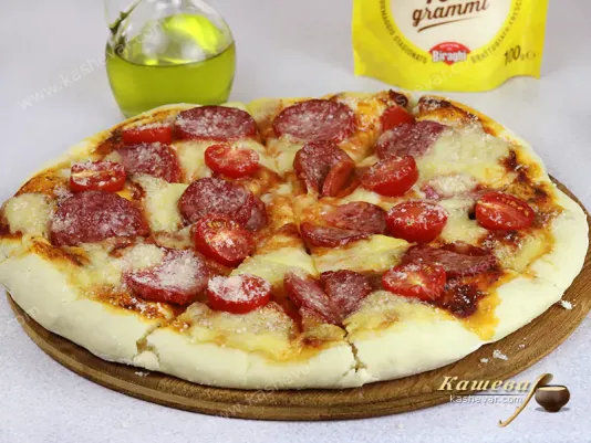 Піца з салямі – рецепт з фото, італійська кухня