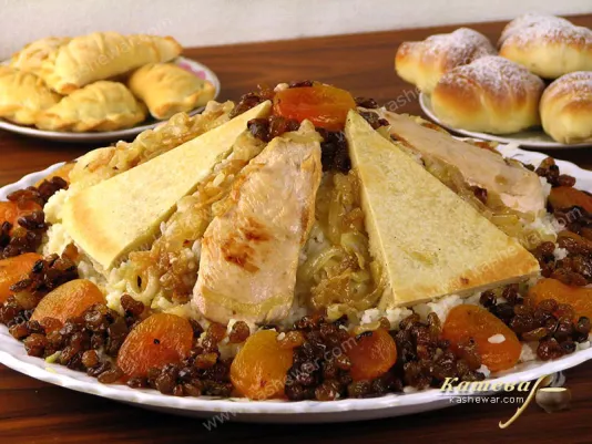 Плов із куркою, казмагом та сухофруктами – рецепт з фото, азербайджанська кухня