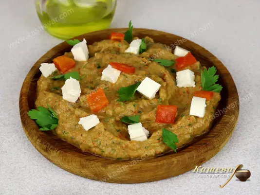 Eggplant Salad with Feta – recipe with photo, Greek cuisine