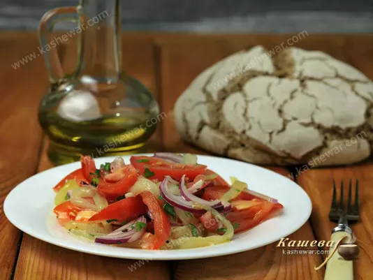 Салат з перцю – рецепт з фото, болгарська кухня