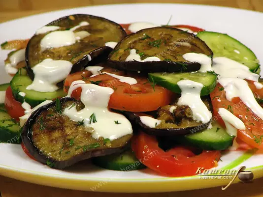 Салат з помідорів та баклажанів гриль – рецепт з фото, турецька кухня