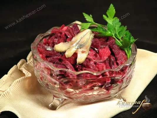 Салат з буряка з оселедцем – рецепт з фото, білоруська кухня