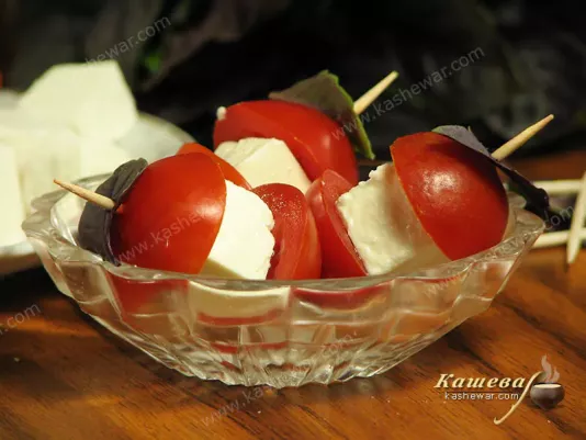 Шашлички з помідорів чері та фети – рецепт з фото, Гордон Рамзі
