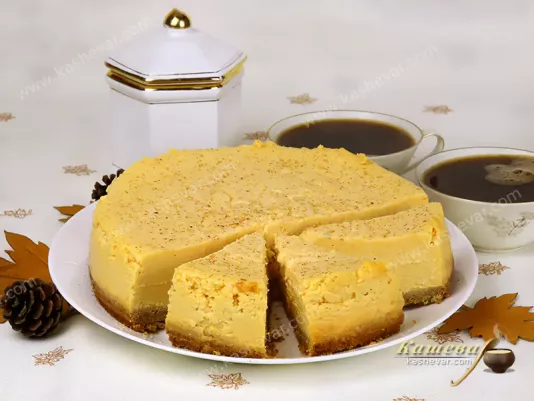 Creamy pumpkin cheesecake – recipe with photos, German cuisine
