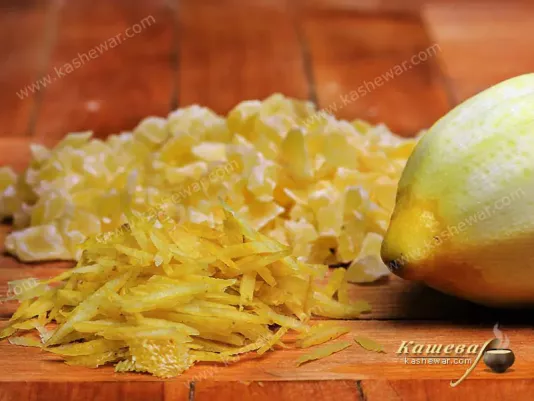 Цукаты и цедра лимона