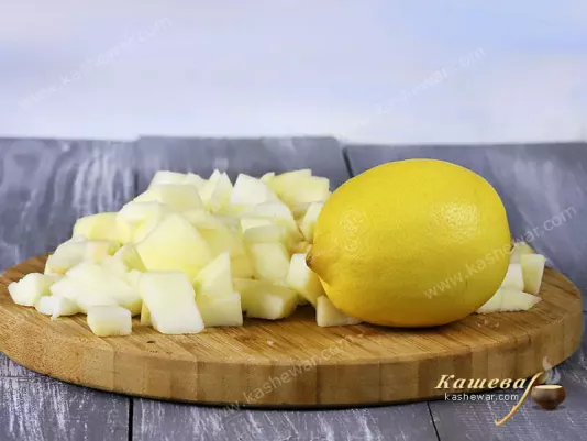 Яблоки и лимон