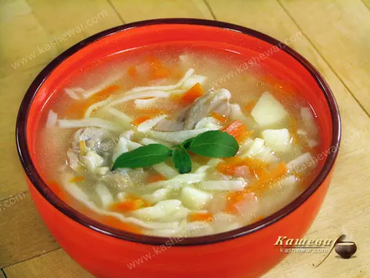 Суп курячий з домашньою локшиною – рецепт з фото, узбецька кухня