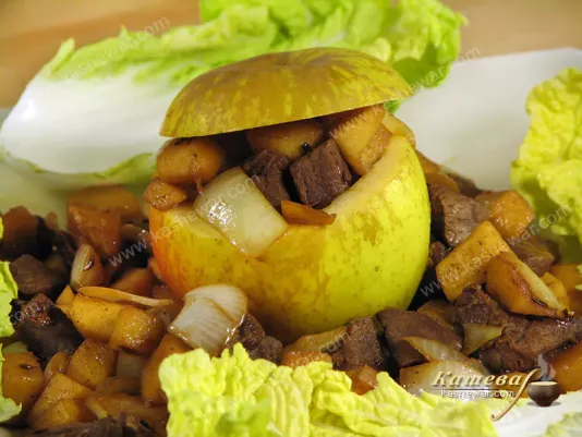 Смажена яловичина з яблуками – рецепт з фото, китайська кухня