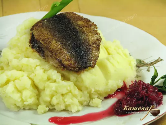 Fried Baltic herring with mashed potatoes - recipe with photo, Swedish cuisine