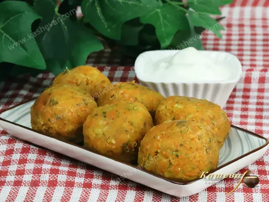 Fried carrot balls - recipe with photo, Turkish cuisine