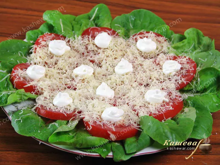 Салат из помидоров с сыром – рецепт с фото, белорусская кухня