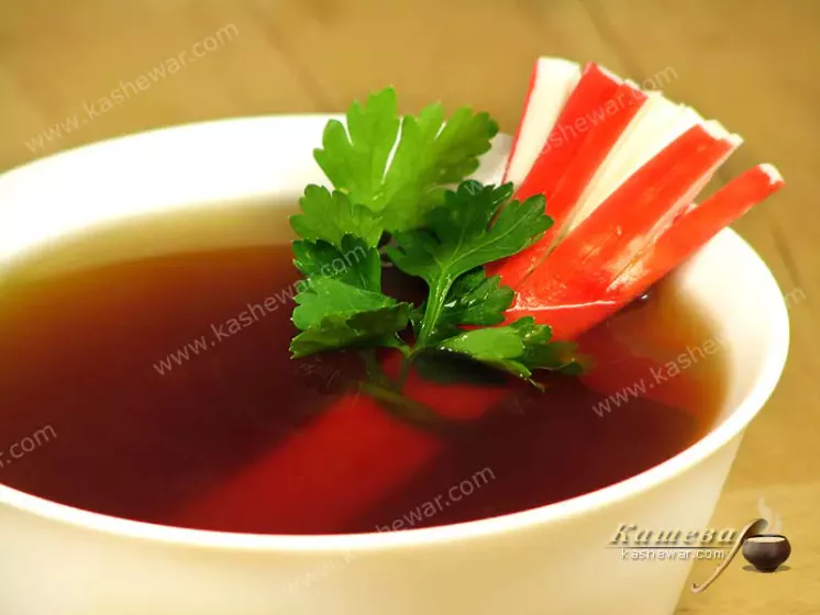Суп з крабовими паличками (Осумасі) – рецепт з фото, японськакухня
