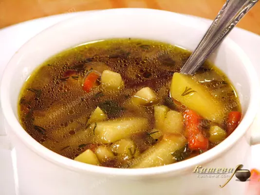 Суп на рибному бульйоні з корінням – рецепт з фото, молдавська кухня