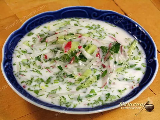 Холодний суп на кислому молоці (чалоп) – рецепт з фото, узбецька кухня