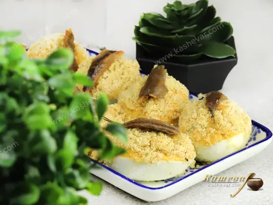Фаршировані яйця з анчоусами – рецепт з фото, іспанська кухня
