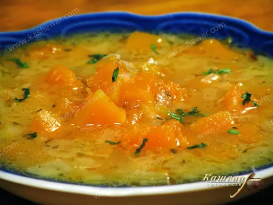 Суп із гарбуза (Гарбузок) – рецепт з фото, білоруська кухня