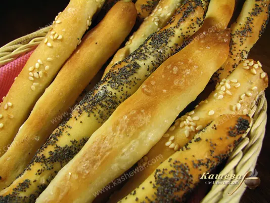 Grissini breadsticks - recipe with photo, Italian cuisine