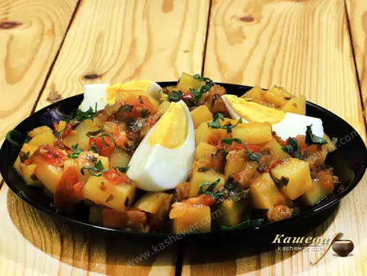 Картопля в гострому томатному соусі – рецепт з фото, індійська кухня
