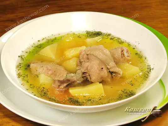 Картопля тушкована з куркою (бозартма з курки) – рецепт з фото, азербайджанська кухня