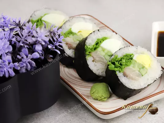 Кімбап зі скумбрією – рецепт з фото, корейська кухня
