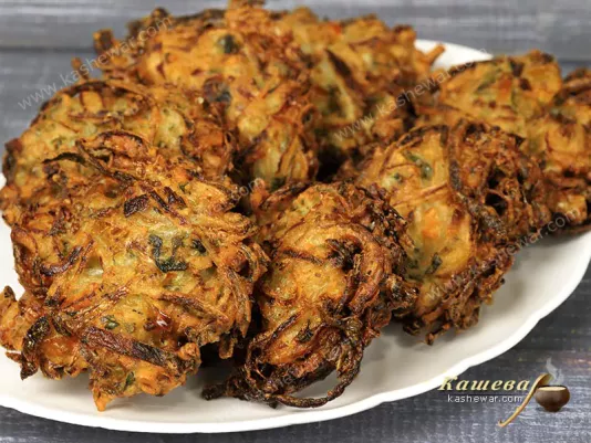 Цибулеві оладки (Bhaji) – рецепт з фото, індійська кухня