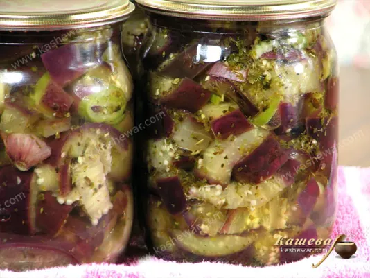 Pickled eggplant - recipe with photo, Jamie Oliver