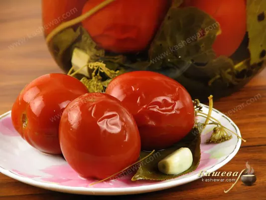 Pickled tomatoes – recipe with photo, food preservation for the winter