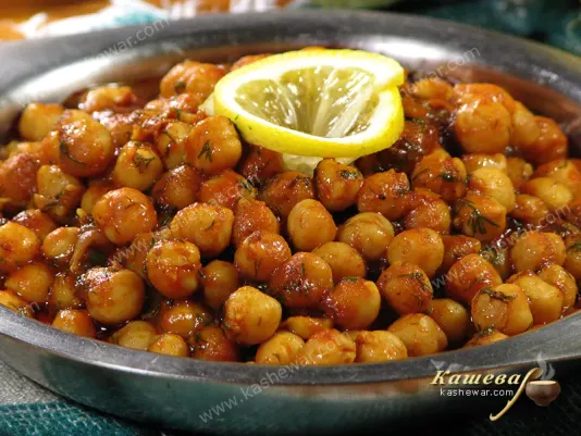 Chickpeas in spicy tomato glaze - recipe with photo, Indian cuisine