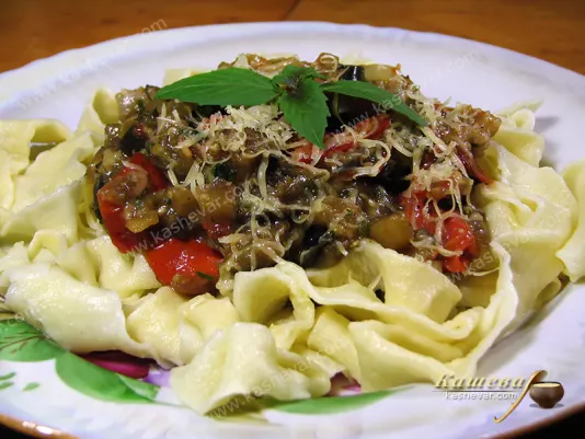 Папарделле з соусом з овочів – рецепт з фото, італійська кухня