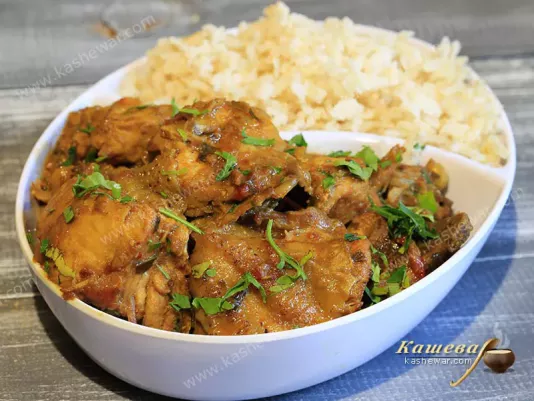 Rooster with vegetables – recipe with photos, Indian cuisine