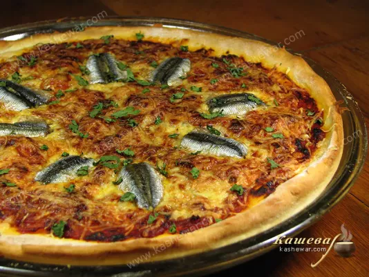 Anchovy Pizza - Recipe with Photo, Italian Cuisine