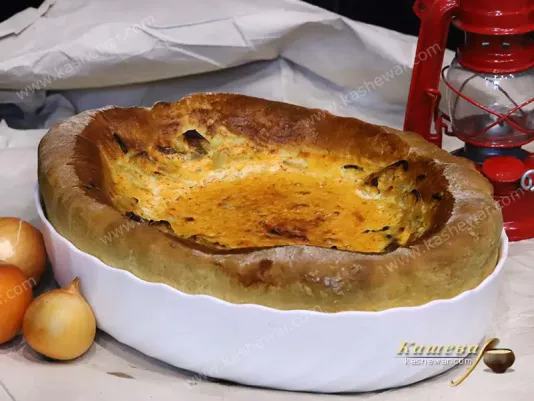 Пиріг з цибульною начинкою – рецепт з фото, рецепт німецької кухні