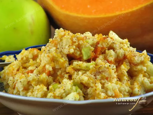 Millet porridge with pumpkin and apples - recipe with photo