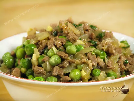 Рублене м'ясо із зеленим горошком (Keema Matar) – рецепт з фото, індійська кухня