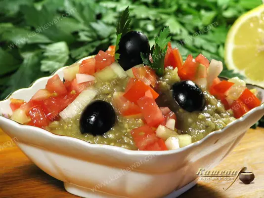 Салат з баклажанів гриль – рецепт з фото, турецька кухня
