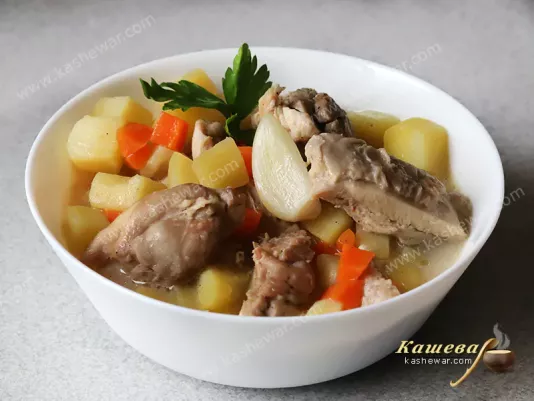 Соковита курка з картоплею – рецепт з фото, китайська кухня