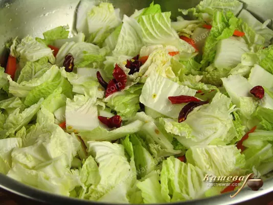 Chinese cabbage with vinegar and sugar
